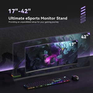17 "-45" 15kg <span class=keywords><strong>bras</strong></span> de moniteur d'écran Ultrawide <span class=keywords><strong>ordinateur</strong></span> robuste réglable simple ressort à gaz <span class=keywords><strong>support</strong></span> de moniteur <span class=keywords><strong>support</strong></span> de bureau - Product Image 4
