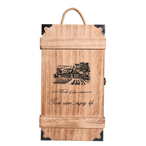 Caja de Madera para Vino de Tamaño Personalizado, con Logotipo Personalizado, Ecológica, para Botellas de Vino Individuales o Dobles, Paquete de Regalo Empresarial o Festivo - Product Image 4
