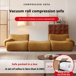 Juego <span class=keywords><strong>de</strong></span> Sofás Comprimidos, Modernos y <span class=keywords><strong>de</strong></span> Lujo para Sala <span class=keywords><strong>de</strong></span> Estar, Seccionales <span class=keywords><strong>de</strong></span> <span class=keywords><strong>2</strong></span> y 3 Plazas, <span class=keywords><strong>de</strong></span> Terciopelo <span class=keywords><strong>con</strong></span> Espuma Comprimida, Duraderos, Modulares y Reclinables - Product Image 3