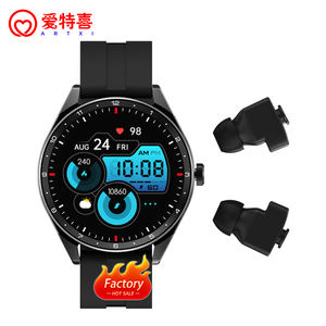 นาฬิกาอัจฉริยะ BT <span class=keywords><strong>Call</strong></span> Sports <span class=keywords><strong>2</strong></span> in 1หูฟังแบบดูอัลอินวันนับอัตราการเต้นหัวใจเอียร์บัด - Product Image 1