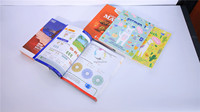 Livre cartonné éducatif pour enfants avec histoires à colorier, impression de couvertures de disques durs