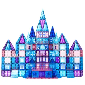 Frozen Kasteel Magnetische Tegels Speelgoed Bouw Set Handgemaakte Educatieve Diy Speelgoed Voor Kinderen Geschenken