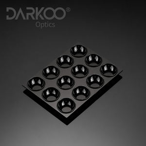 Модуль световой пластиковый оптический объектив 3535 Pmma 30 60 градусов светодиодный конденсаторный объектив с отражателем прозрачный асферический круглый <span class=keywords><strong>Cob</strong></span> Pc светодиодный объектив - Product Image 3