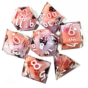 Mini Hành Tinh Mèo Móng Vuốt Dán Dán Dnd Xúc Xắc Đặt Bán Buôn Tùy Chỉnh Nhựa Xúc Xắc Cho RPG Hội Đồng Quản Trị Trò Chơi Sắc Nét Đa Diện Xúc Xắc Dnd Bộ - Product Image 2