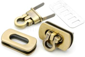 CRAFTMEMORE Mini Fermoir à Rabat Métallique pour Sac à Main, Loquet Artisanat, Accessoires de Fabrication de Sacs, Lot de Bronze - Product Image 1