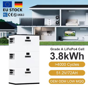 ระบบจัดเก็บพลังงานระเบียง 48V 100ah-5kwh แบตเตอรี่ลิเธียมแบบเรียงซ้อนได้สำหรับบ้าน ระบบพลังงานแสงอาทิตย์ SUN-E3800-2400W แบตเตอรี่ 3.8kwh - Product Image 6