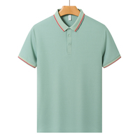 Camiseta Polo Pique con Ribete en Contraste de 190g al por Mayor, Camiseta Polo Unisex Informal para Trabajo con Impresión Personalizada, Disponible en Varios Colores