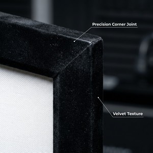 Pantalla de Proyección Acústicamente Transparente Tejida en Tela con Marco Fijo para Cine en Casa - Product Image 4