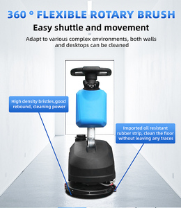 <b>Walk</b> Behind Hand Push Single Disc Cleaning Brush Dryer Scrubbing Price Mini <b>Machine</b> Floor Scrubber for Cleaning - Product Image 6
