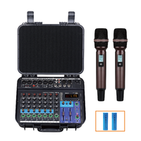 Professionelles 8-Kanal-Mischpult mit Integriertem Verstärker-Toolbox, Hochleistungs-24-DSP-Effekten, Bluetooth USB