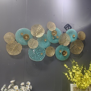 Decoración de Pared de 126x63 cm con Flores y Hojas Primaverales, Artesanías Personalizadas, Arte de Hierro para Dormitorio y Hotel, Decoración del Hogar, Dropshipping DDP - Product Image 6