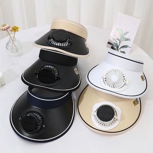 Biểu Tượng Tùy Chỉnh Có Thể Điều Chỉnh Ba Cấp Độ Người Hâm Mộ Tốc Độ Đàn Hồi Khóa Upf 50 + Năng Lượng Mặt Trời Powered Fan Sun Visor Mũ - Product Image 2