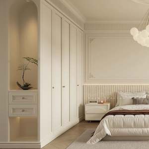 Mueble de Madera Moderno para Ropa, Modelo SNLFEIER 0005, Diseño de Paneles, Mueble Comercial para Hotel, Centro Comercial, Hogar, Oficina, Supermercado - Product Image 3