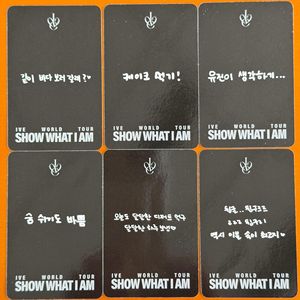Set de 6 Tarjetas Lomo de Selfies de la Gira SHOW WHAT I AM de Kpop IVE, Fotografías Brillantes de <span class=keywords><strong>Wonyoung</strong></span>, Yujin, Gaeul, Liz, Rei y Leeseo, Colección para Fans - Product Image 5