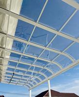 Fabrikpreis Aluminium-Polycarbonat-Rahmen PC-Dachfenster-Abdeckung Sonnenschutz Manuelle Regenüberdachung für Garten und Balkon