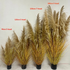 Herbe d'oignon artificielle aspect roseau, aux couleurs d'automne, pour la décoration de centres commerciaux et d'hôtels, l'aménagement de scènes et les tournages de films et de <span class=keywords><strong>télévision</strong></span> - Product Image 2