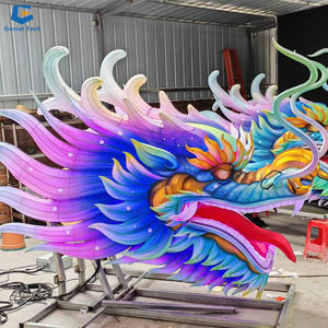 FL-05 मूवमेंट के साथ चीनी सिल्क लालटेन एलईडी रंगीन ड्रैगन हेड लालटेन को अनुकूलित करें - Product Image 5