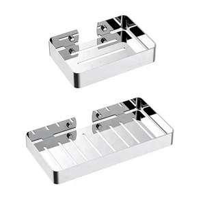 Nhà Máy Giá treo tường xà phòng chủ thép không gỉ tắm Caddy giỏ phụ kiện phòng tắm - Product Image 1