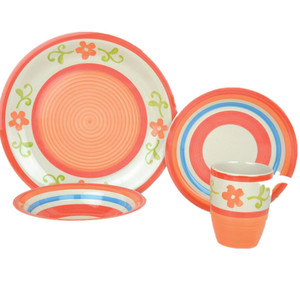 16 cái Mỹ phong cách Đồ ăn vajillas de sứ gốm sành sứ tấm Set sang trọng xương Trung Quốc đặt bữa ăn tối - Product Image 6