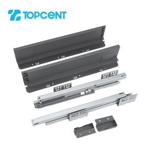 Topcent tủ bếp phần cứng đôi tường mỏng trượt hộp kim loại hệ thống ngăn kéo - Product Image 1
