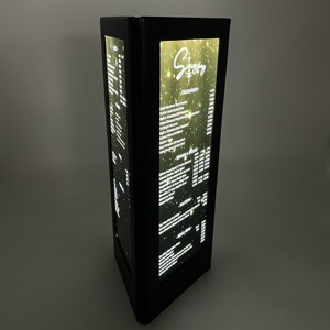 Thiết Kế Mới Thời Trang Da Led <span class=keywords><strong>Menu</strong></span> Bìa Cho Nhà Hàng 3 Trang Ánh Sáng Sạc Cấp Bằng Sáng Chế Sản Phẩm - Product Image 5