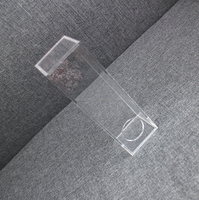 Boîte acrylique fine avec couvercle et trou, 6 faces, rectangle, transparente, vente en gros, nouvelle collection