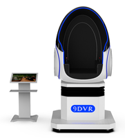 LeChen Chaise VR 9D d'intérieur, siège individuel, en métal et fibre de verre, vue à 360 degrés, plateforme de mouvement, 110/220V, réalité virtuelle