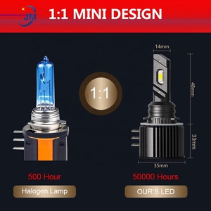 Mới Nhất Xe H15 LED <span class=keywords><strong>Bulb</strong></span> Đèn Pha 60 Wát Đèn H15 LED Bulbs Đèn Pha Ngày Chạy Ánh Sáng DRL Plug & Play Thay Thế <span class=keywords><strong>Halogen</strong></span> - Product Image 3