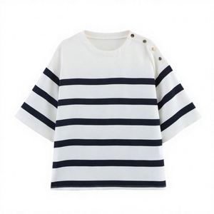 Women's Spring Autumn <b>Summer</b> Tshirt Round-Neck Knitted Polyester Streetwear <b>Cardigan</b> Top - Product Image 2