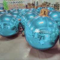 Décorations de Noël Offre Spéciale Grandes sphères de Noël gonflables brillantes et ballons géants à boule miroir Équipement de service