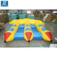 Bateau gonflable Poisson Volant résistant à l'usure, tube banane tractable en PVC renforcé, bateau de ski nautique gonflable pour jeux aquatiques