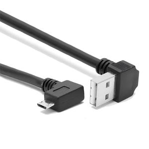 90 Derece Açılı Mikro USB Veri Kablosu USB 2.0 A Erkek - Mikro Fiş Yüksek Hızlı Şarj Cihazı PS4 Kontrol Cihazı Cep Telefonu Kablosu - Product Image 3