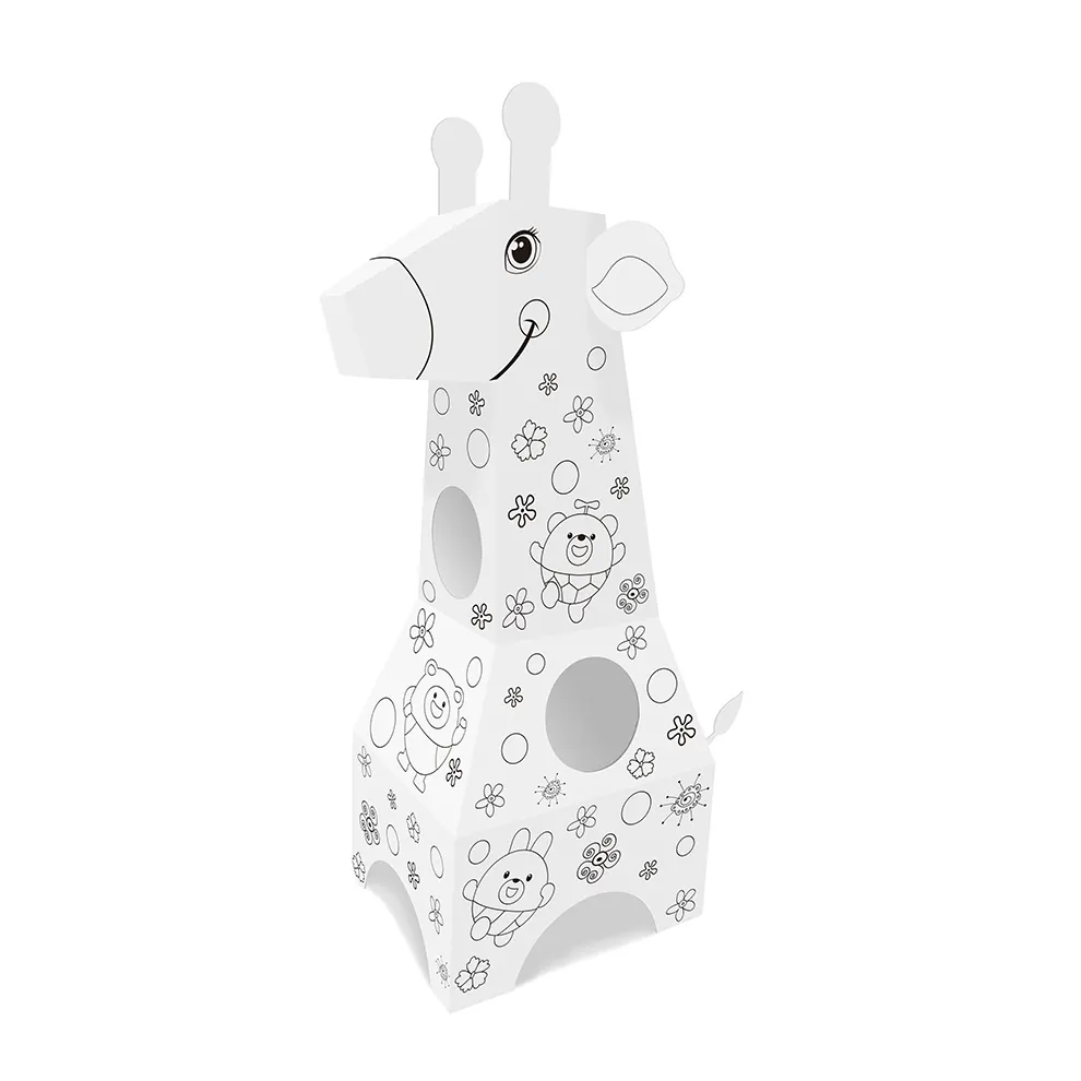 Rompecabezas 3D para Aprendizaje de dibujo, productos de papel de jirafa usable para niños