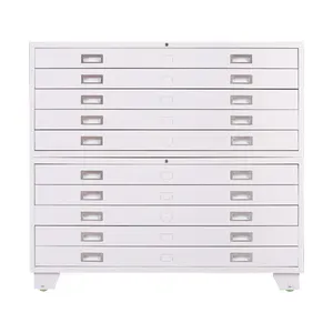 Multidrawers מתכוונן מתכת מפת ציור קובץ אחסון עיתון ארון