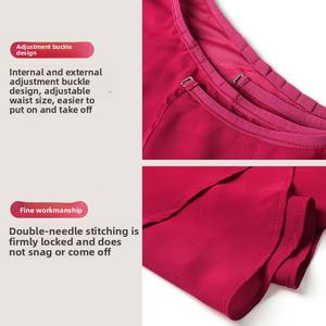 Балетная юбка-накидка из шифона для взрослых, регулируемая на талии, с асимметричным подолом, для тренировок и танцев, по оптовой цене - Product Image 4