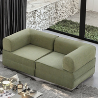 Ensemble de canapé d'angle en éponge de tissu