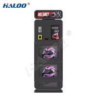 Haloo Akıllı Otomatik Kask Kurutma ve Koku Giderme Dokunmatik Ekranlı Otomat SDK Fonksiyonlu Motosiklet Kaskı Temizleme Makinesi