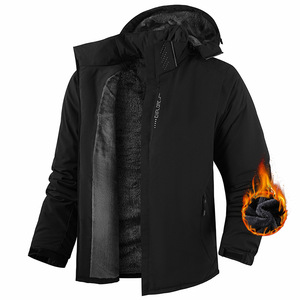 Men's <b>Winter</b> Parka Fleece Lined Thickened Warm Outdoor <b>Waterproof</b> Hiking Mountaineering Camping <b>Jacket</b> - Product Image 3
