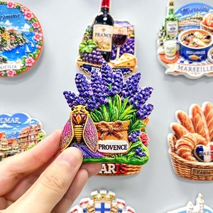 Aimants de réfrigérateur en résine 3D en gros, souvenirs de voyage français, motifs de monuments de Paris, <span class=keywords><strong>Marseille</strong></span>, Provence pour les boutiques de cadeaux et l'affichage en magasin. - Product Image 4