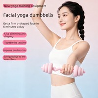 Dispositivo de Levantamiento Muscular Facial, Entrenador de Contorno de Barbilla, Moldeador Facial ABS, Antienvejecimiento Físico, Seguro, Ajustable, Duradero, Yoga Facial