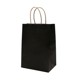 Personalized Small Black Craft Paper Wedding Gift Packaging Shipping Bag - Product Image 1