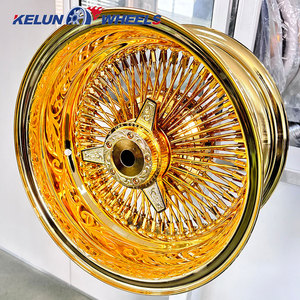 איכות גבוהה חישורים גלגלים זהב חוט זהב חריטות 13 אינץ 'רימס גלגל חוט זהב - Product Image 3