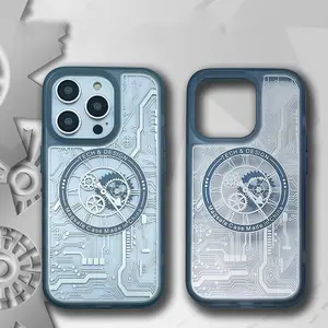 2023新设计磁性亚克力电镀手机套，带机械图纸设计，适用于iphone 14 iphone 13 iphone 12