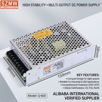 Fuente de Alimentación CC de Alta Precisión SZMW Q-60D con Múltiples Salidas para Equipos de Prueba de Laboratorio, Desarrollo de Circuitos Impresos e Instrumentos de Medición