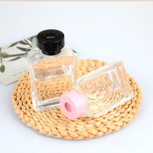 Tái Sử Dụng Phẳng Vuông Glass <span class=keywords><strong>Reed</strong></span> Khuếch Tán Chai 100Ml 150Ml & 200Ml Với Vít Cap Nắp - Product Image 5