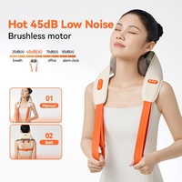 Masseur portable sans fil pour le cou et les épaules avec chauffage infrarouge lointain en graphène pour soulager les douleurs au cou, utilisation au bureau et en voyage