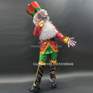 <span class=keywords><strong>Disfraz</strong></span> <span class=keywords><strong>de</strong></span> Papá <span class=keywords><strong>Noel</strong></span> con Cara <span class=keywords><strong>de</strong></span> Espejo Personalizado, Traje Masculino para Navidad, Halloween, Baile, Boda, Espectáculo, Actuación para Adultos - Product Image 2