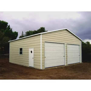 Garage préfabriqué en acier léger et économique, portable, pour deux voitures, avec un design moderne - Product Image 5