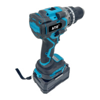 Perceuse à percussion sans fil professionnelle ATO Brushless 21V Lithium, couple élevé, 170 Nm