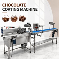 Machine à enrober au chocolat, équipement de transformation de confiseries, usine de chocolat, biscuits et bonbons